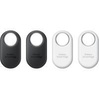  Samsung Galaxy SmartTag2 Bluetooth Tracker (4 Pack), Compass View AR, Find Lost Mode, 2 Black/2 White