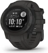 Garmin Instinct 2S, Smaller Rugged GPS Smartwatch, Built-in Sports Apps and Health Monitoring, Ultratough Design Features, Graphite