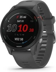 Garmin Forerunner 255 Easy to Use Lightweight GPS Running Smartwatch, Advanced Training and Recovery Insights,Safety and Tracking Features included, Up to 14 days Battery Life, Slate Grey