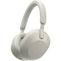 Sony WH-1000XM5 Noise Cancelling Wireless Over-Ear Headphones, Bluetooth, Clear Call Quality, Hi-Res, Up to 30hr Battery Life, Quick Charge, Alexa & Google Assistant, iOS & Android - Silver